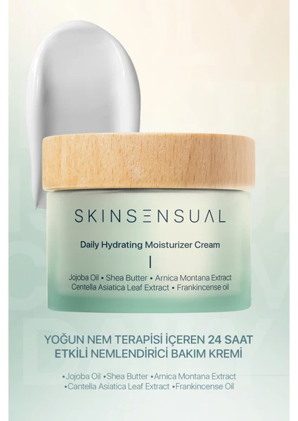 Skin Sensual Daily Hydrating Moisturizer Cream 24 Saat Etkili Nemlendirici