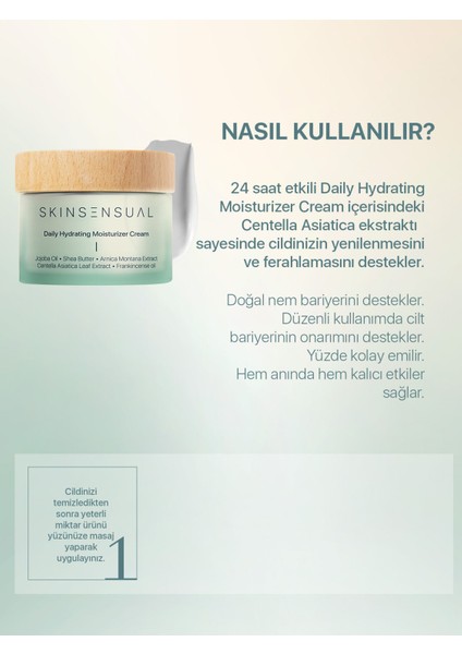 Daily Hydrating Moisturizer Cream 24 Saat Etkili Nemlendirici