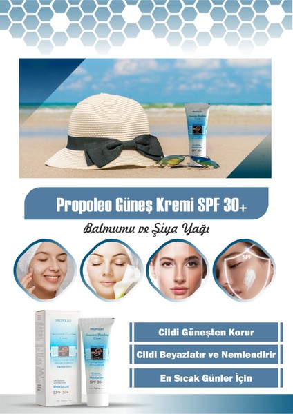 Balmumu ve Şiya Yağ Özlü Güneş Kremi ve Cilt Açıcı SPF30+ 75ML X2