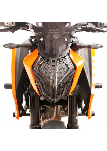 GP Kompozit KTM Duke 250 2024 Uyumlu Far Koruma Siyah