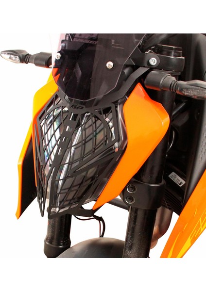 GP Kompozit KTM Duke 250 2024 Uyumlu Far Koruma Siyah