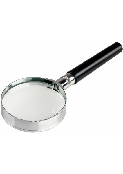 75MM Metal Çerçeve Plastik Saplı El Yarı Metal Paslanmaz Çelik Büyüteç 1016 (Yurt Dışından)