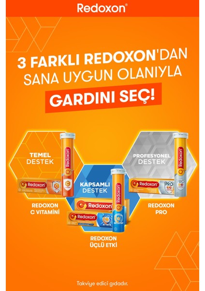 C Vitamini 15 Efervesan Tablet I 1000 mg C Vitamini İçeren Takviye Edici Gıda