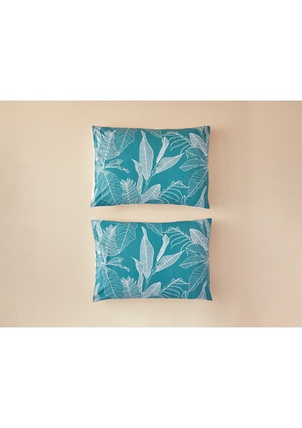 Exotic Toile 2'li Yastık Kılıfı Lacivert – Yeşil fiyatları