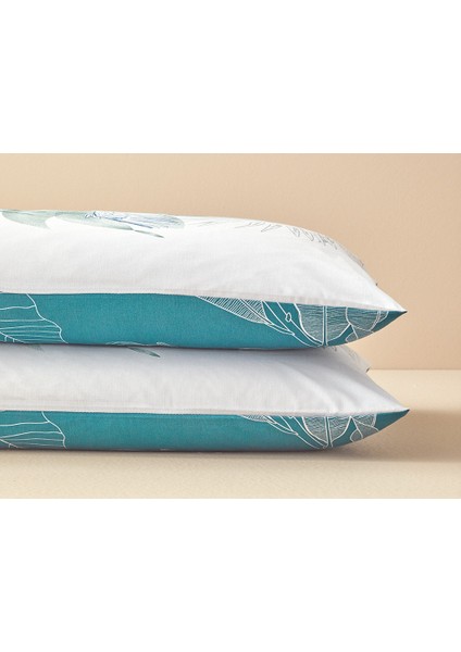 Exotic Toile 2'li Yastık Kılıfı Lacivert – Yeşil fırsatları