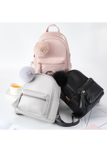 Kore Tarzı Modaya Uygun Moda Düz Renk Sırt Çantası (Yurt Dışından) modelleri