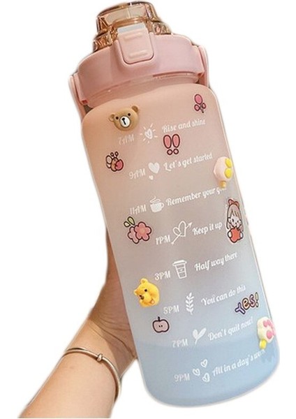 Dmxtop 2000 ml Büyük Kapasiteli Spor Su Şişesi (Yurt Dışından)