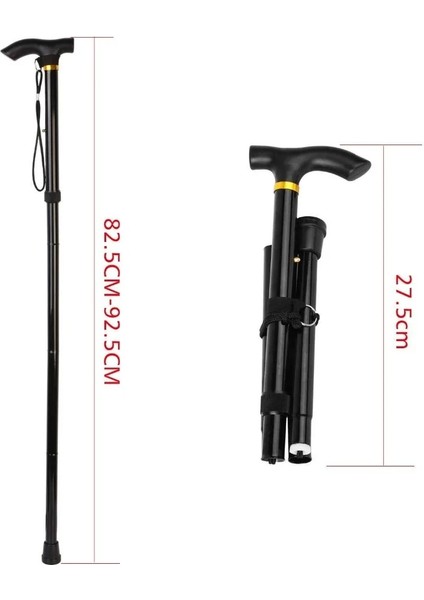 Mavi Stil Baston Teleskopik Baton Yürüyüş Trekking Direkleri Alüminyum Alaşımlı Metal Katlanır Kamışı Koltuk Değneği Direği Yaşlı Insanlar Için (Yurt Dışından)