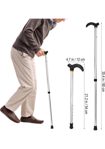 Kırmızı Stil Katlanabilir Çubuklar Kamışı 2 Bölüm Kaymaz Alüminyum Alaşımlı Baston Aracı Kamışı Anneler Için Güvenilir Çubuklar Yaşlı Babalar (Yurt Dışından) fırsatları