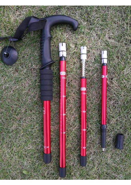 Siyah Düz Tutamak Stili Anti Şok Trekking Pole Ultralight Bastonlar Ayarlanabilir Yürüyüş Bastonları Nordic Yürüyüş Sopaları Için Teleskopik Koltuk Değneği (Yurt Dışından)