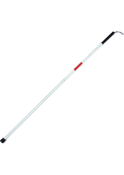 Beyaz Stil 125CM Katlanır Kör Kılavuz Sopa Reflektör Bantlı Görme Engelli Koltuk Değneği Baston Kör Yaşlı Kör Için Yürüteç (Yurt Dışından)
