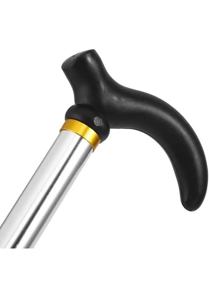 C Stili 6 Bölüm Geri Çekilebilir Anti Şok Baston Teleskopik Trekking Yürüyüş Direkleri Ultralight Spor Kamp Dağcılık Koltuk Değneği (Yurt Dışından)
