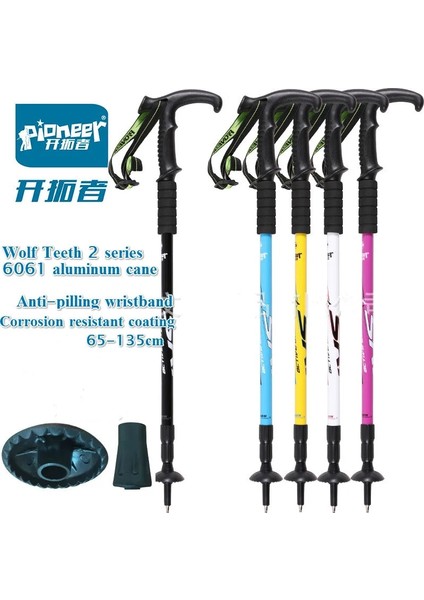 Siyah Stil Pioneer Ultra Hafif Teleskopik Kuzey Bastonları Sap Dış Mekan cm Yürüyüş Direği Trekking Çubukları Tırmanma Direkleri Abd Çubuğu (Yurt Dışından) modelleri