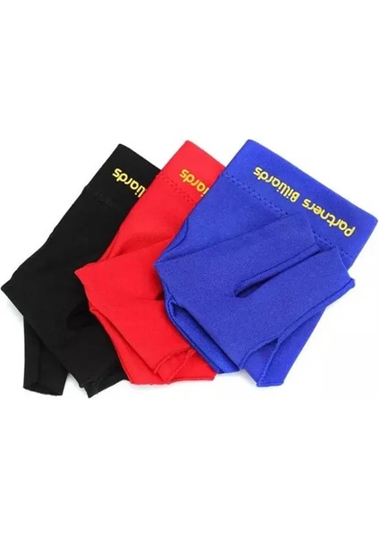 Mavi Stil Snooker Elastik Likra Bilardo Eldiveni Sol El Üç Parmak Pürüzsüz Biliardo Guanti Bilardo Aksesuarları (Yurt Dışından) indirimleri