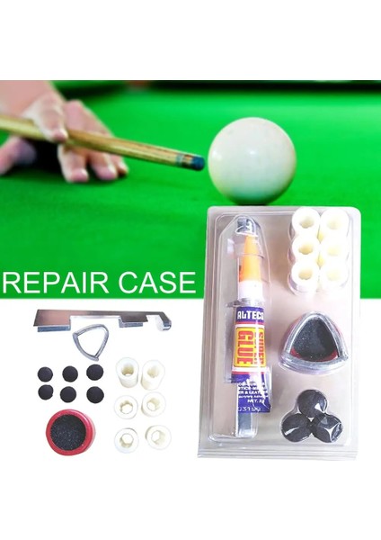 Havuz Istaka Ucu Onarım Aracı Kiti Bilardo Malzemeleri Ucu Zımpara Tutkal Dosya Cue Tlint Seti Snooker Istaka Onarım Aksesuarları (Yurt Dışından) fiyatları