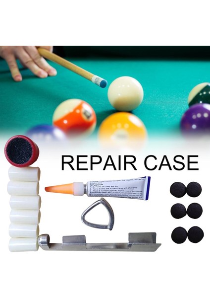Havuz Istaka Ucu Onarım Aracı Kiti Bilardo Malzemeleri Ucu Zımpara Tutkal Dosya Cue Tlint Seti Snooker Istaka Onarım Aksesuarları (Yurt Dışından) modelleri