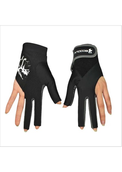 Siyah M Stili 1 Adet Boodun Bilardo Havuz Atıcılar 3 Parmak Sol El Eldivenleri Likra Bilardo Eldiveni Snooker Aletleri Bilardo Aksesuarları (Yurt Dışından)