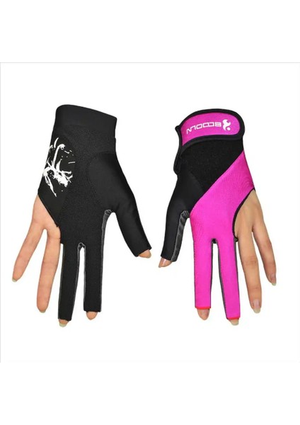 Siyah M Stili 1 Adet Boodun Bilardo Havuz Atıcılar 3 Parmak Sol El Eldivenleri Likra Bilardo Eldiveni Snooker Aletleri Bilardo Aksesuarları (Yurt Dışından) fırsatları