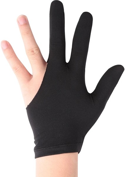 3-Parmak Açık Likra Snooker Bilardo Cue Eldiven Erkekler Kadınlar Için Leftright El Evrensel Bilardo Aksesuarları (Yurt Dışından)