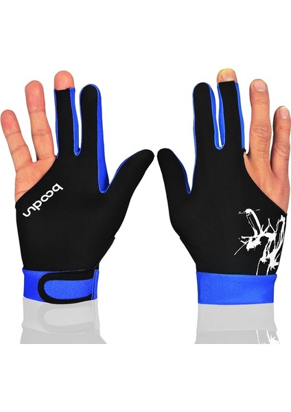 Koyu Mavi Stil M Beden 1 Adet Unisex Elastik Likra 3 Parmak Bilardo Atıcılar Için Eldiven Gösterisi Carom Pool Snooker Cue Spor Sağ Veya Sol El Üzerinde Giymek (Yurt Dışından) modelleri