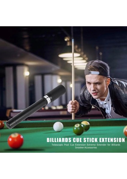 Sıcak Satış Pool Cue Uzatma Narin Doku Abs Teleskopik Pool Cue Uzatma Bilardo Için Extreme Extender Snooker Aksesuarı (Yurt Dışından)
