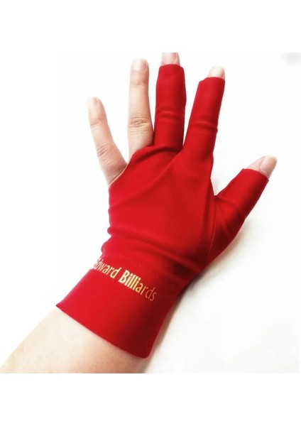 Kırmızı Stil Üç Parmak Eldiven Snooker Eldiven Özel Yüksek Dereceli Parmaksız Bilardo Eldivenleri Yüksek Li Spor Ekipmanları (Yurt Dışından) fırsatları
