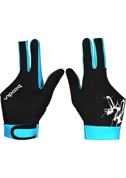 Gök Mavisi Tarzı M Beden Andex Snooker Bilardo Cue Eldiven Havuzu Unisex Kadınlar ve Erkekler Için Sol El Açık Üç Parmak Aksesuar 5 Renk 7 (Yurt Dışından)