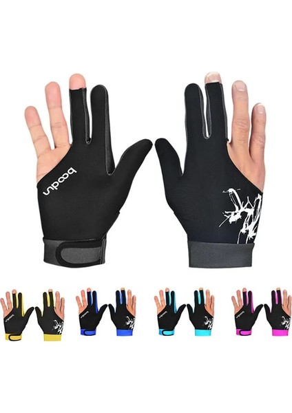 Gök Mavisi Tarzı M Beden Andex Snooker Bilardo Cue Eldiven Havuzu Unisex Kadınlar ve Erkekler Için Sol El Açık Üç Parmak Aksesuar 5 Renk 7 (Yurt Dışından) modelleri