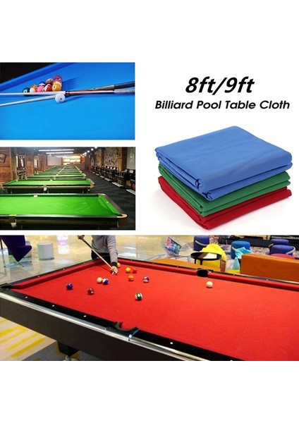 Mavi Stil 9ft 1 Adet 8ftft Profesyonel Bilardo Masa Örtüsü Düz Renk Ingilizce Bilardo Örtüsü Snooker Aksesuarları (Yurt Dışından) fiyatları
