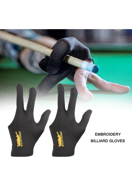 2 Adet Tarzı Parmak Lycra Nakış Snooker Bilardo Eldivenleri Erkek Kadın Sol El Açık Havuz Cue Eldivenleri Snooker Bilardo Aksesuarları (Yurt Dışından) fırsatları
