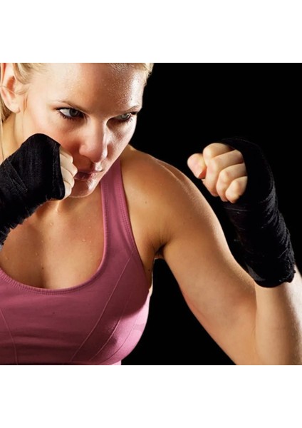 No.5 Tarzı Genişlik 5cm Uzunluk 2.5m Pamuklu Spor Askı Sanda Muay El Sargıları Profesyonel Thai Mma Taekwondo Boks Bandajı (Yurt Dışından)