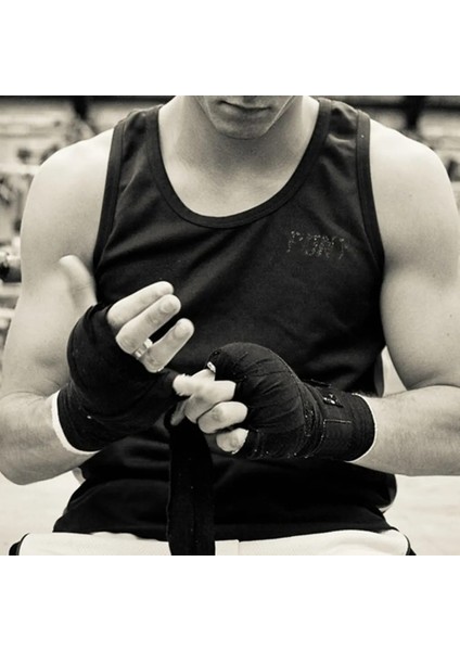 No.5 Tarzı Genişlik 5cm Uzunluk 2.5m Pamuklu Spor Askı Sanda Muay El Sargıları Profesyonel Thai Mma Taekwondo Boks Bandajı (Yurt Dışından)