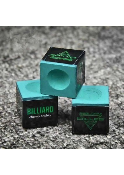 Yeşil 3 Adet Tarzı Yüksek Li Snooker Bilardo Tebeşir Havuz Cue Tebeşir Yağı Kuru Bilardo Kaymaz Tebeşir Masa Tebeşir Yarışması (Yurt Dışından)