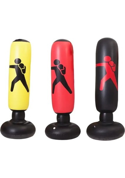 Siyah Stil Fitness Şişme Boks Torbası Stres Punch Tower Fight Egzersiz Hızı Standı (Yurt Dışından) fiyatları