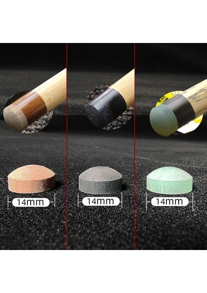 Açık Gri Tarzı 14MM Break Jump Cue Ipuçları Havuz Oyunu Cue Bilardo Aksesuarları Için Yeşil Fiber Ipuçları (Yurt Dışından) fırsatları