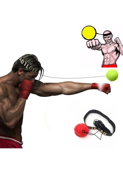 No.4 Tarzı Boks Refleks Hız Yumruk Topu Mma Sanda Boksör Yükseltme Reaksiyon Kuvveti El Göz Eğitim Seti Stres Boks Muay Thai Egzersiz (Yurt Dışından)