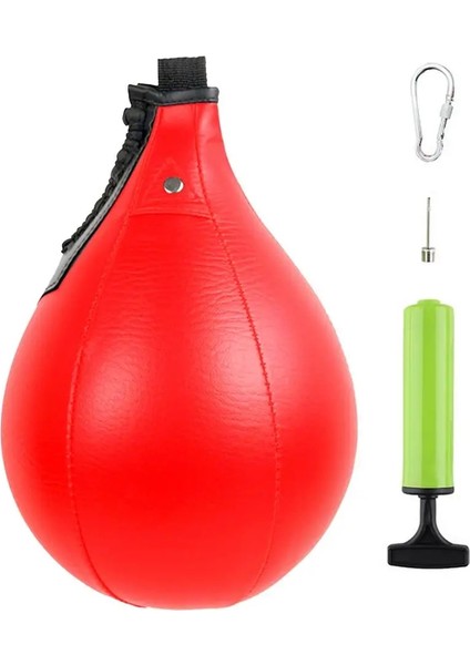 Kırmızı Stil Boks Topu Boks Torbası Spor Boks Hız Topu Deri Tay Fitness Boks Ekipmanları Için Boks Torbası Asma Dropship (Yurt Dışından)