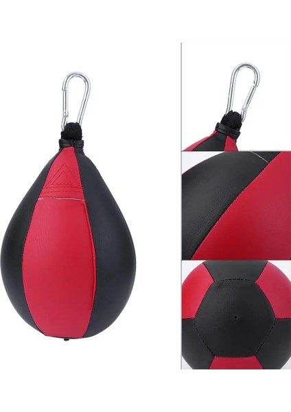 Kırmızı Stil 1 Adet Armut Boks Torbası Eğitim Hız Topları Mma Muay Thai Punch Fitness Spor Ekipmanları Eğitim Pu Asılı Boks Topu (Yurt Dışından) modelleri