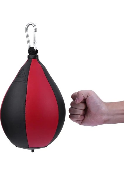 Kırmızı Stil 1 Adet Armut Boks Torbası Eğitim Hız Topları Mma Muay Thai Punch Fitness Spor Ekipmanları Eğitim Pu Asılı Boks Topu (Yurt Dışından) fırsatları