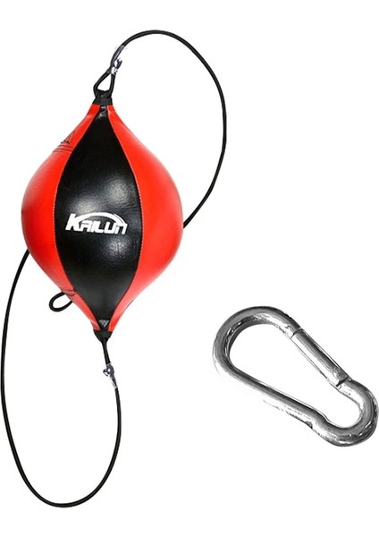 Siyah Kırmızı Stil 1 Adet Pu Deri Boks Boks Torbası Armut Boks Torbası Şişme Armut Şekli Boks Hız Çantası Çift Uçlu Refleks Eğitim Hız Topları (Yurt Dışından)