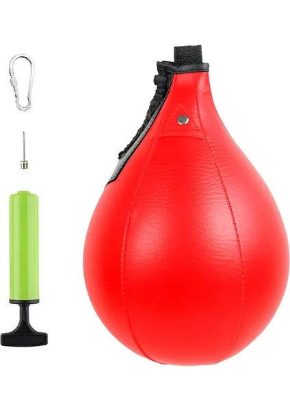 Siyah ve Kırmızı Tarzı Boks Topu Boks Torbası Spor Boks Hız Topu Deri Tay Fitness Boks Ekipmanları Için Boks Torbası Asma Dropship (Yurt Dışından)