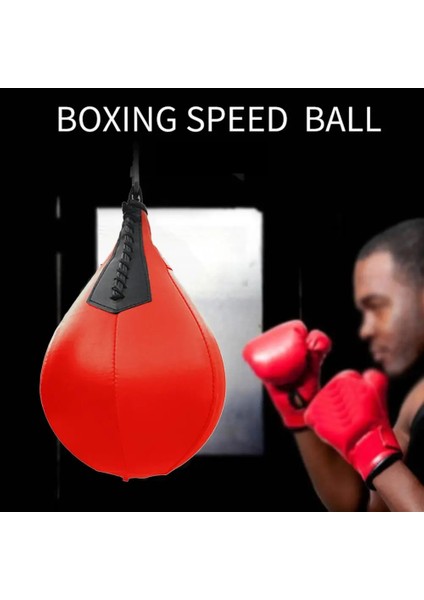 Siyah ve Kırmızı Tarzı Boks Topu Boks Torbası Spor Boks Hız Topu Deri Tay Fitness Boks Ekipmanları Için Boks Torbası Asma Dropship (Yurt Dışından)