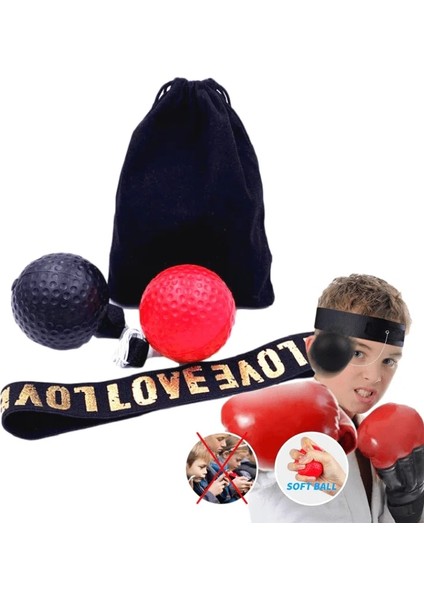 Boks ve 2 Top Stili Boks Boks Topları Çocuklar Için Boks Antrenman Topları Reactionagility Delme Hız Dövüş Beceri ve El Göz Koordinasyon Eğitimi (Yurt Dışından)