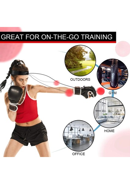 Boks ve 2 Top Stili Boks Boks Topları Çocuklar Için Boks Antrenman Topları Reactionagility Delme Hız Dövüş Beceri ve El Göz Koordinasyon Eğitimi (Yurt Dışından)