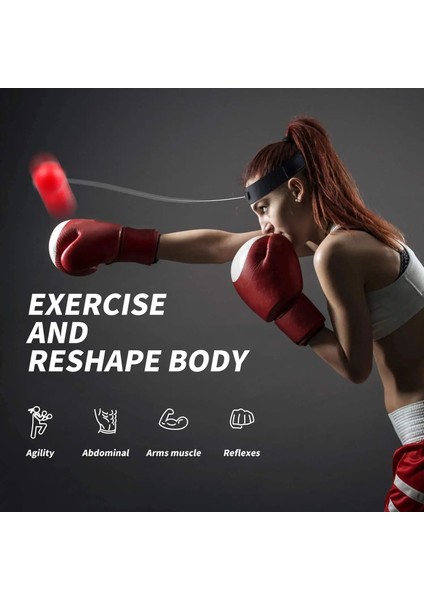 Boks ve 2 Top Stili Boks Boks Topları Çocuklar Için Boks Antrenman Topları Reactionagility Delme Hız Dövüş Beceri ve El Göz Koordinasyon Eğitimi (Yurt Dışından)