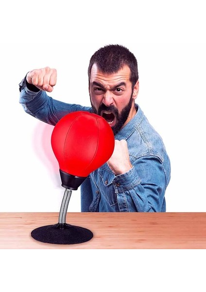 Kırmızı Stil Pu Masaüstü Boks Topu Stres Giderici Mücadele Hız Refleks Eğitimi Masaüstü Boks Torbası Muay Tai Mma Egzersiz Sporları Ekipmanları (Yurt Dışından) modelleri