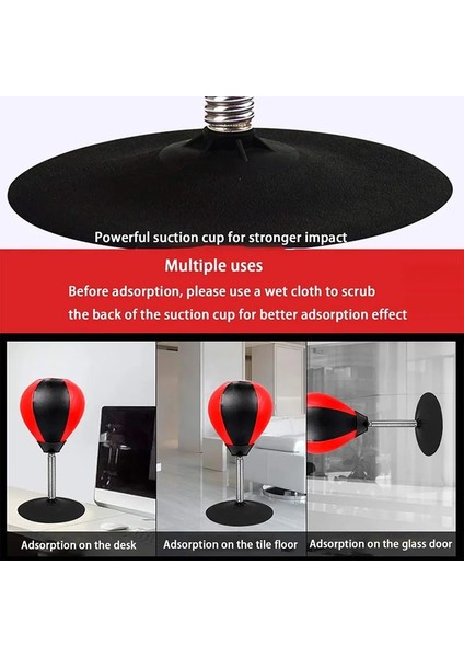 Kırmızı Stil Pu Masaüstü Boks Topu Stres Giderici Mücadele Hız Refleks Eğitimi Masaüstü Boks Torbası Muay Tai Mma Egzersiz Sporları Ekipmanları (Yurt Dışından) fırsatları