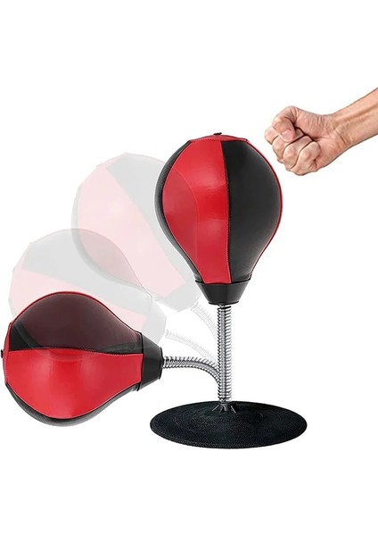 Kırmızı Stil Pu Masaüstü Boks Topu Stres Giderici Mücadele Hız Refleks Eğitimi Masaüstü Boks Torbası Muay Tai Mma Egzersiz Sporları Ekipmanları (Yurt Dışından) indirimleri