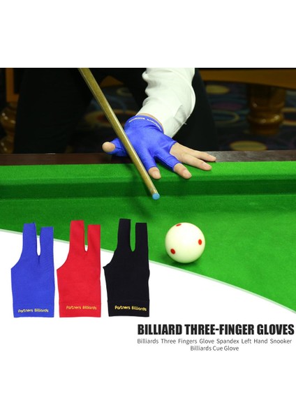 Mavi Stil Ooker Bilardo Eldiven Nakış Bilardo Eldiven Sol El Üç Parmak Pürüzsüz Biliardo Billar Guanti Bilardo Aksesuarları (Yurt Dışından) fırsatları