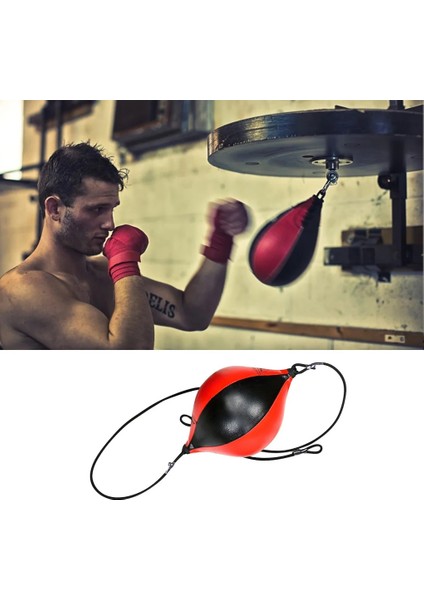 Kırmızı Stil Hız Topu Fitness Boks Armut Pu Boks Topu Şişme Muay Thai Döner Punch Torba Egzersiz Refleks Hız Eğitimi Droer (Yurt Dışından) fiyatları